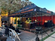 Franck Martin performing in quadraphonic at Synthplex 2022