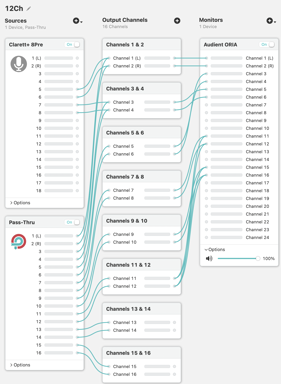 Loopback Setup Screenshot